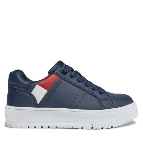 Sneakers Tommy Hilfiger Flag Low Cut Lace-Up Sneaker T3X9-33356-1355 M Blue 800 - Chaussures.fr - Modalova