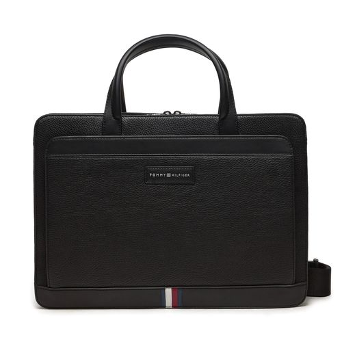 Sac ordinateur Tommy Hilfiger Th Business Slim AM0AM12710 Noir - Chaussures.fr - Modalova