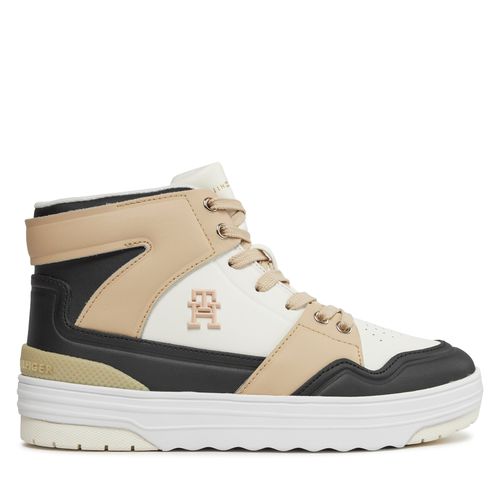 Sneakers Tommy Hilfiger Th Basket Sneaker Hi FW0FW07757 White Clay AES - Chaussures.fr - Modalova