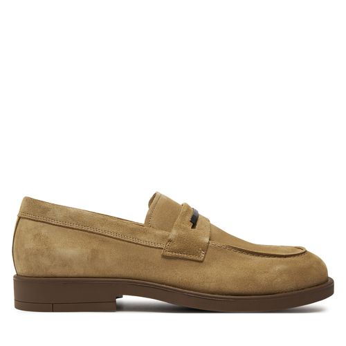 Chaussures basses Calvin Klein Moccasin Suede HM0HM01469 Silver Mink/Chester Brown 0HE - Chaussures.fr - Modalova