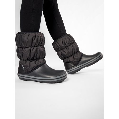 Bottes de neige Crocs Winter Puff 14614 Black/Charcoal - Chaussures.fr - Modalova