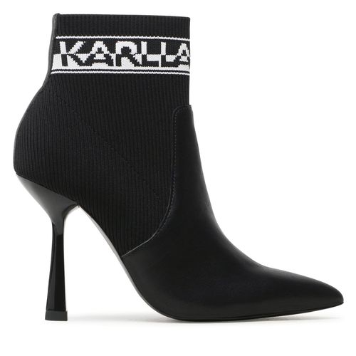 Bottines KARL LAGERFELD KL31353 Black Knit Textile - Chaussures.fr - Modalova