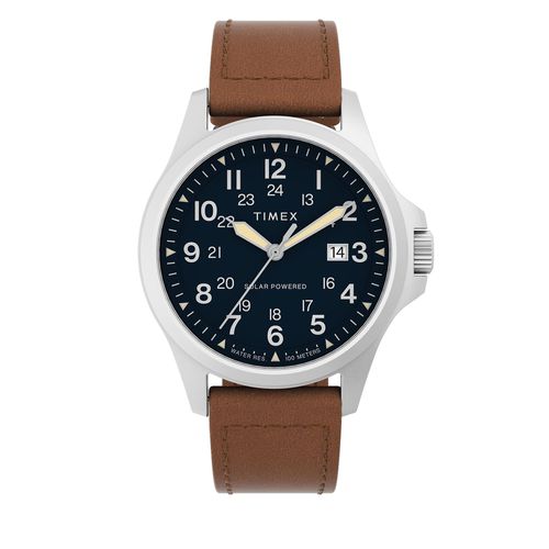 Montre Timex Expedition Outdoor Solar TW2V03600 Brown/Navy - Chaussures.fr - Modalova