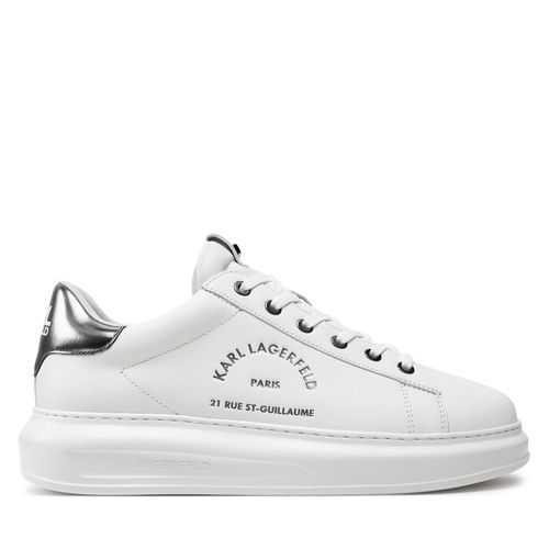 Sneakers KARL LAGERFELD KL52538 White Lthr w/Silver 01S - Chaussures.fr - Modalova