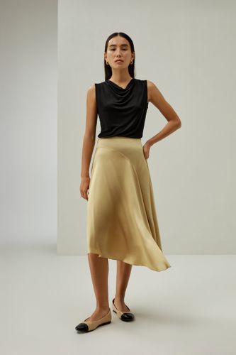 LILYSILK Jupe Soie Fermeture Éclair Sur Les Coutures Latérales Soie De Haute Qualité Doux Pour La Peau Style Moderne 34 - LILYSILK - Modalova