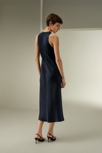 LILYSILK Robe Longue En Soie Manches Inspirées Du Licou Soie De Haute Qualité Mettant En Valeur La Féminité Une Élégance Intemporelle M - LILYSILK - Modalova