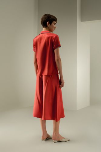LILYSILK Chemisiers Soie Col Rabattu Poche Avant Soie De Mûrier De Haute Qualité Retient L'Humidité Léger Et Résistant Aux Rides S - LILYSILK - Modalova