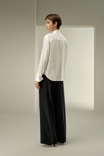 LILYSILK Blouse En Soie Ruban Détachable Soie Charmeuse Style Moderne Coupe Régulière M - LILYSILK - Modalova