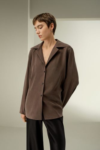 LILYSILK Chemisier En Soie Col Rabattu Soie De Mûrier Mettant En Valeur La Féminité Une Esthétique Épurée Et Contemporaine M - LILYSILK - Modalova