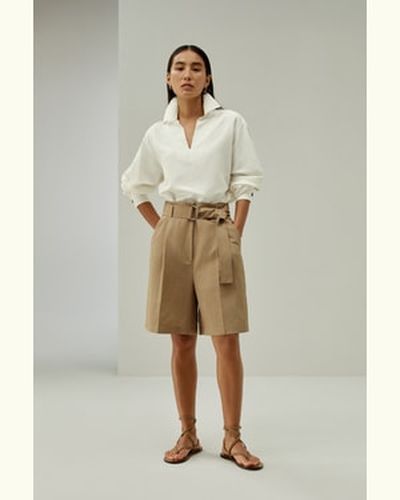 LILYSILK Short De Soie Au-Dessus Du Genou, Permettant Une Liberté De Mouvement Mélange Soie-Lin Doux Pour La Peau Et Respirant 36 - LILYSILK - Modalova