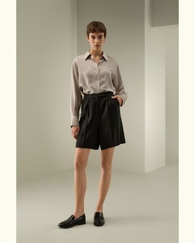 LILYSILK Short En Mélange De Soie Short Taille Haute Mélange De Soie Et De Laine Modèle Classique Coupe Naturelle 40 - LILYSILK - Modalova