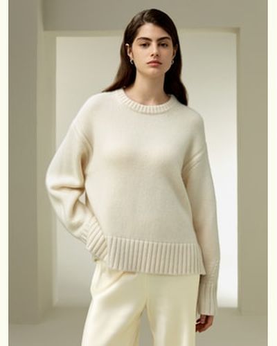 LILYSILK Pull Cachemire Longueur Jusqu'Aux Hanches Cachemire De Haute Qualité Coupe Naturelle Une Chaleur Et Un Confort Ultimes M - LILYSILK - Modalova