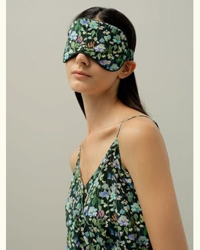 LILYSILK Masque De Nuit Soie Fabriqué En Tissu Liberty Soie Crêpe De Chine Sangle Réglable Taille Unique - LILYSILK - Modalova