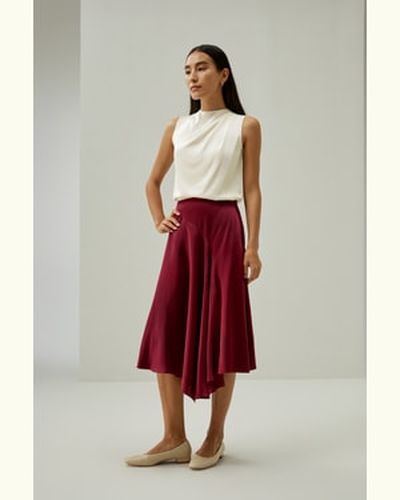LILYSILK Jupe Mi Longue En Soie Facile À Enfiler Et À Enlever 100% Soie Qui Épouse Délicatement Vos Courbes Douceur Contre La Peau 44 - LILYSILK - Modalova