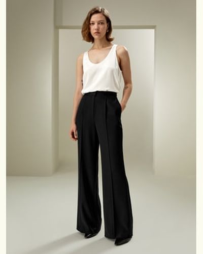 LILYSILK Pantalon En Soi Évasé Subtil Soie De Haute Qualité Façonnant Les Jambes Avec Élégance Simple Et Classique 36 - LILYSILK - Modalova