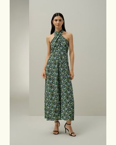 LILYSILK Robe Longue Soie Fabriqué Avec Du Tissu Liberty Soie Crêpe De Chine Mettant En Valeur La Féminité L - LILYSILK - Modalova