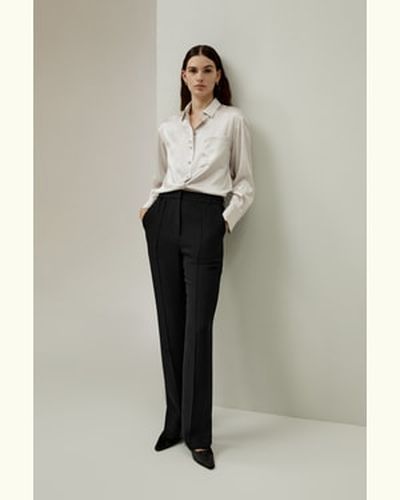 LILYSILK Chemise En Soie Décontractée À Col Étalé Fermeture Boutonnée Sur Le Devant Pure Soie Sophistiqué Et Élégant Xs - LILYSILK - Modalova