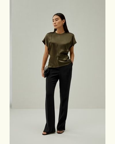 LILYSILK Haut En Soie À Manches Chauve-Souris Courtes Soie 100 % Luxueuse Sophistiqué Et Élégant Xs - LILYSILK - Modalova