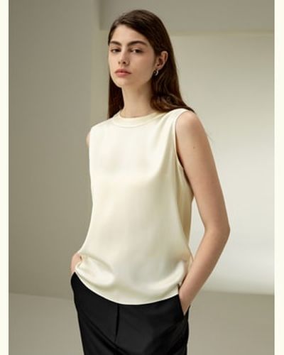 LILYSILK Top Soie Dos Auto-Agrippant Pour Un Port En Pull-Over Soie De Mûrier Qui Épouse Délicatement Vos Courbes Coupe Régulière S - LILYSILK - Modalova