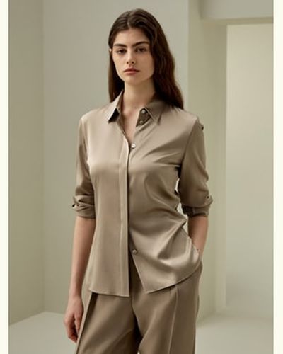 LILYSILK Blouse Soie Coupe Ajustée Tissu En Soie Extensible Nette Et Plus Élégante Sophistiqué Et Élégant Xs - LILYSILK - Modalova