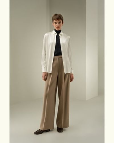 LILYSILK Chemisiers Soie Rayures Jacquard Soie Stretch Charmeuse Style Moderne,Modèle Classique Modèle De Base Xs - LILYSILK - Modalova