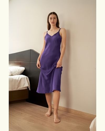 LILYSILK Chemise De Nuit En Soie Longue Sans Manches Soie De Mûrier Convivial Pour Les Personnes Allergiques L - LILYSILK - Modalova