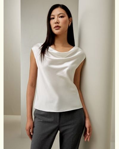 LILYSILK Haut En Soie À Col Bénitier Soie De Mûrier Élégante Et Sûre D'Elle En Toute Occasion Un Confort Inégalé Petite 44 - LILYSILK - Modalova