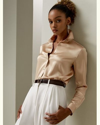 LILYSILK Chemisier En Soie Doux Et Lisse Soie Charmeuse Vêtementss Petites Légèreté Luxueuse Petite L - LILYSILK - Modalova