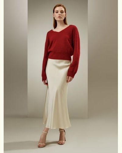 LILYSILK Jupe Demi-Longue Élégante Mettant En Valeur La Féminité 100% Soie De Mûrier Style Moderne Moderne Petite 42 - LILYSILK - Modalova