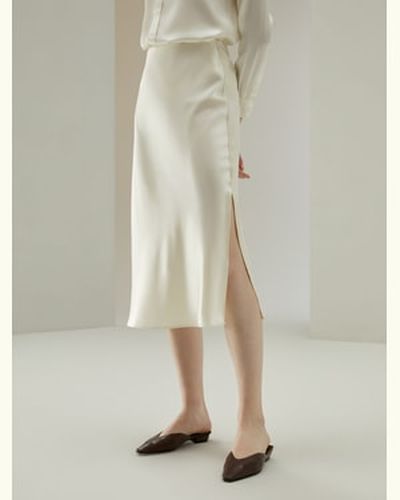 LILYSILK Jupe Coquelicot En Soie Brillant, Lisse, Doux Soie De Haute Qualité Vêtements Pour Petites Élégance Sans Effort Petite 40 - LILYSILK - Modalova