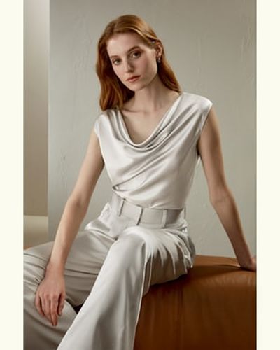 LILYSILK Top Soie Forme Régulière Charmeuse De Soie Simple Et Classique Une Élégance Intemporelle 38 - LILYSILK - Modalova