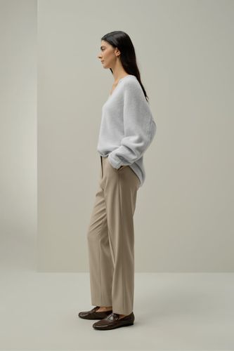 LILYSILK Pull en Soie-Cachemire Tricot Bouclé Col V Oversize S - LILYSILK - Modalova