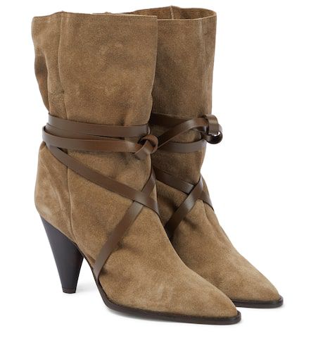 Bottines Lidly en daim à cuir - Isabel Marant - Modalova