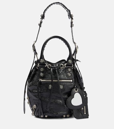 Sac seau Le Cagole Small en cuir - Balenciaga - Modalova