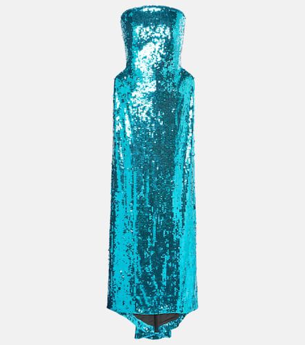 Robe longue bustier à sequins - Balenciaga - Modalova