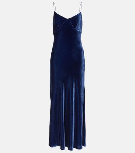 Robe longue Alberta en velours - Asceno - Modalova