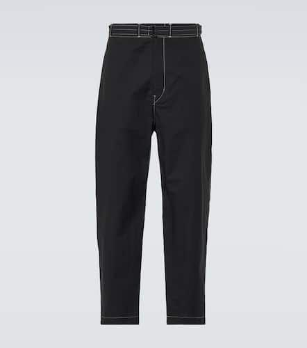 Pantalon tapered en coton mélangé - Lemaire - Modalova