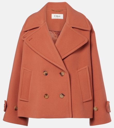 Chloé Caban oversize en laine mélangée - Chloe - Modalova