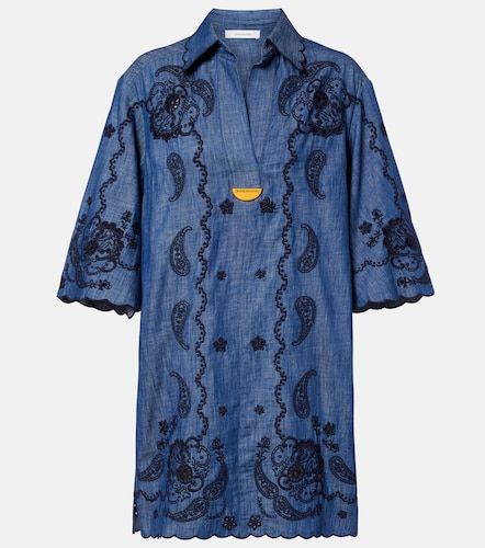 Robe en coton à broderie - Zimmermann - Modalova