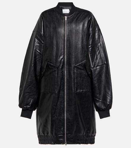 Veste bomber oversize en cuir synthétique - The Frankie Shop - Modalova