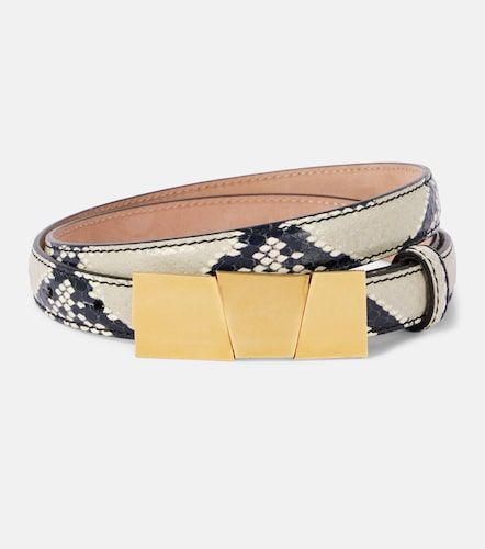 Ceinture Axel Small en cuir façon serpent - Khaite - Modalova