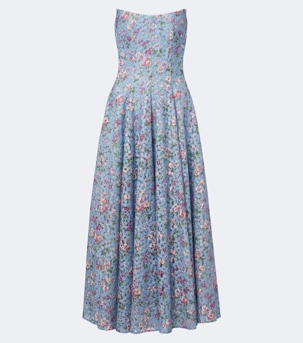 Robe de cocktail bustier à broderies - Markarian - Modalova