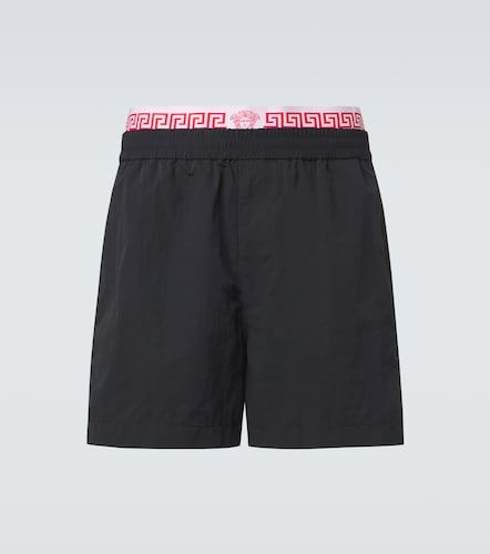 Versace Short à logo - Versace - Modalova