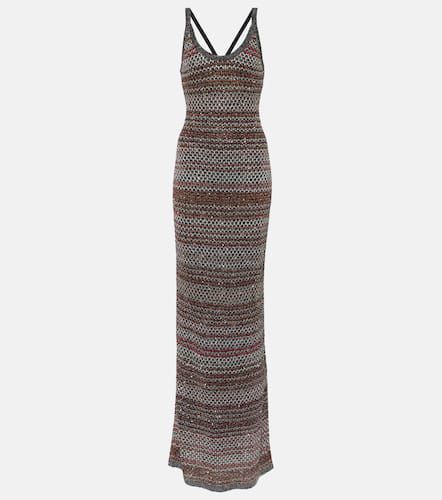 Robe longue rayée à sequins - Missoni - Modalova