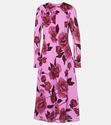 Erdem Robe midi en crêpe à fleurs - Erdem - Modalova