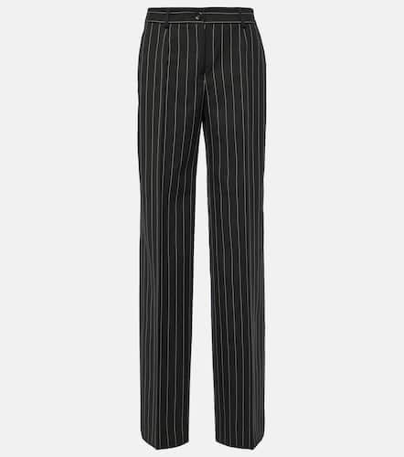 Pantalon ample rayé en laine vierge - Dolce&Gabbana - Modalova