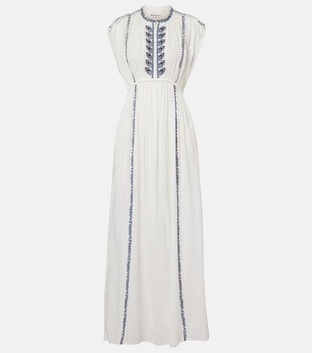 Robe longue Liviane en coton bordée - Marant Etoile - Modalova