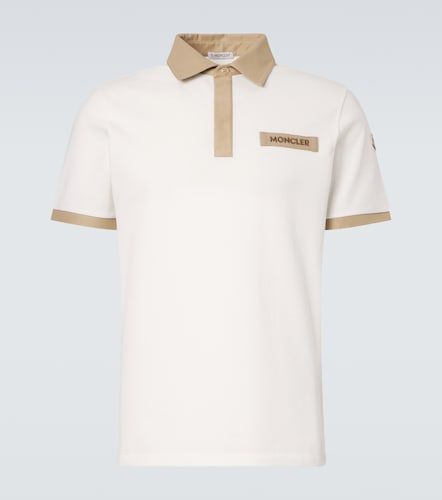 Polo en coton piqué à logo - Moncler - Modalova