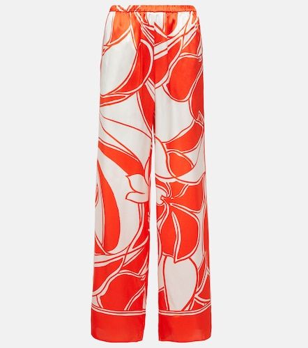 Pantalon ample Ramona en soie à imprimé - SIR - Modalova