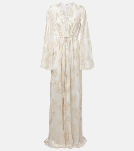 Robe longue Aurelia en soie mélangée - Alexandra Miro - Modalova